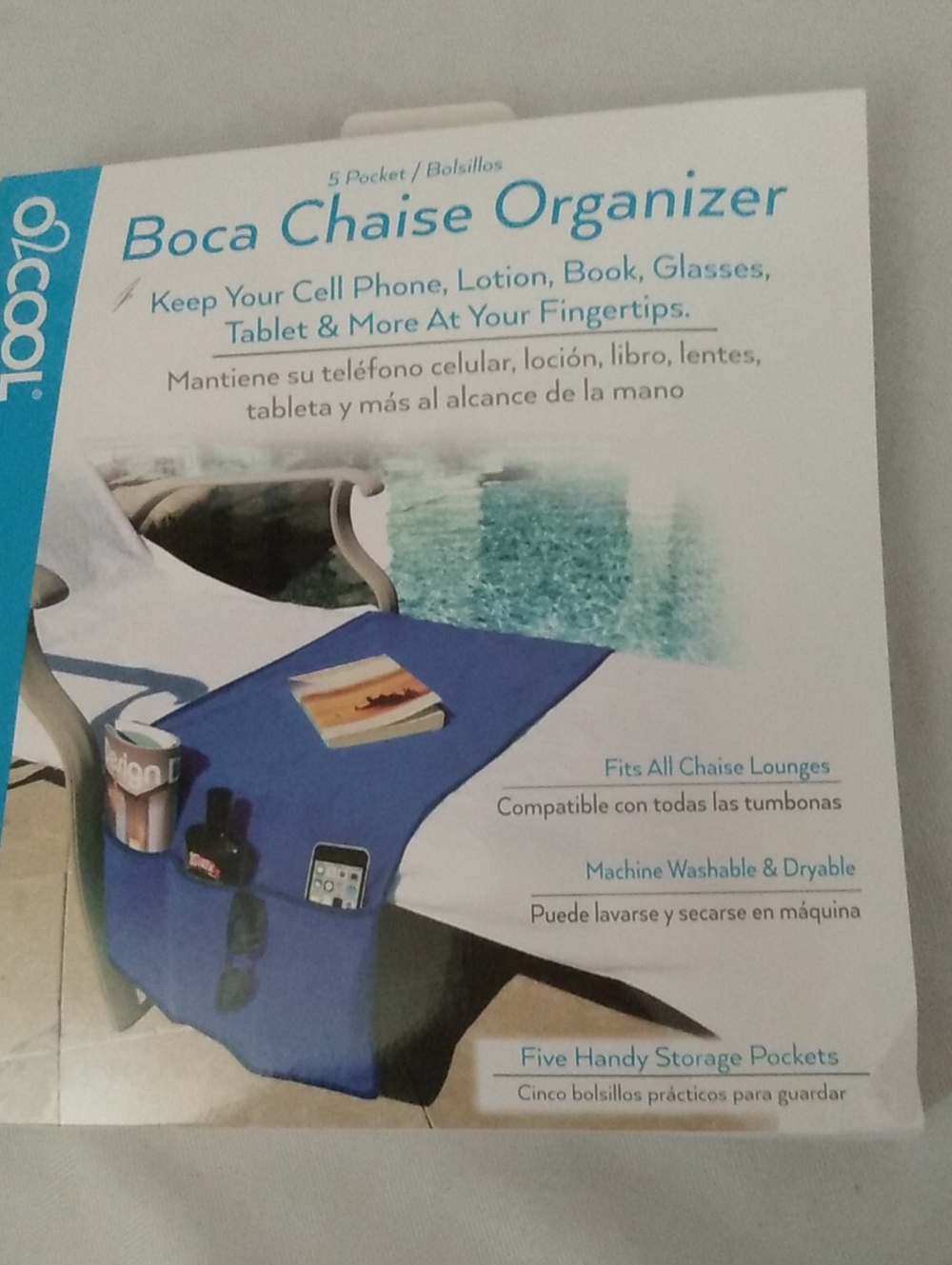 Boca Chaise Organizer - Blue